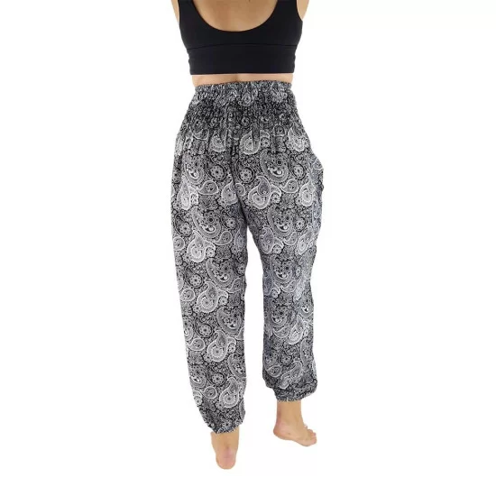 Smockbyxa Sjöhäst i tunt rayon-material i svart färg