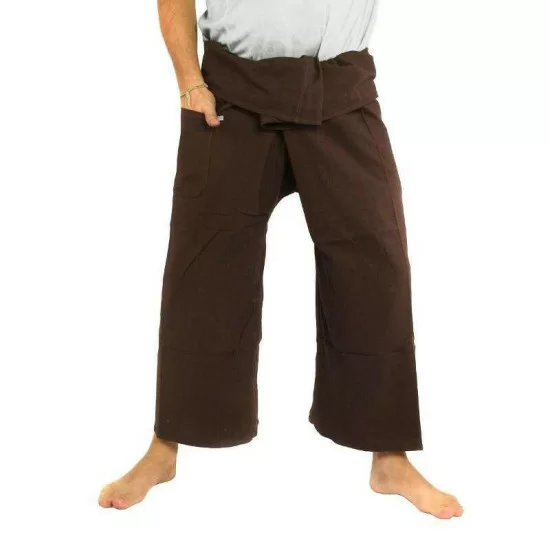 Thaibyxa och Fisherman pants i mörkbrun bomull