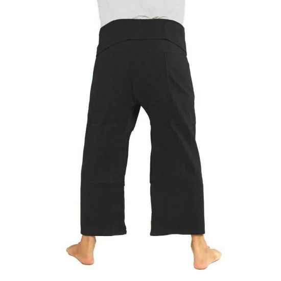 Thai Fisherman Pants and Fisherman Pants in black cotton
