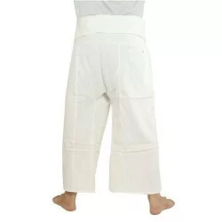 Cotton fisherman pants - White