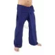 Extra long fisherman pants from Thailand in dark blue color