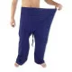 Extra long fisherman pants from Thailand in dark blue color