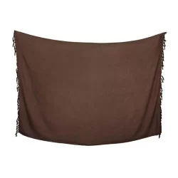 Sarong - Enfärgad brun färg