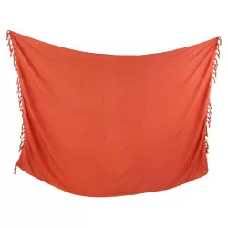 Sarong - Enfärgad roströd färg