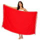 Red sarong for sun, swimming and as a light beach garment in size 180x115 cm