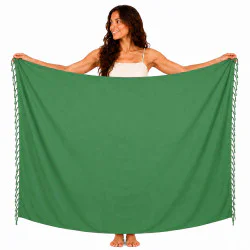 Sarong - Dark green plain color
