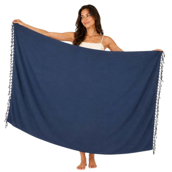 Red sarong for sun, swimming and as a light beach garment in size 180x115 cm