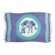 Beach sarong with Elephant print in blue & mint green color