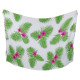 Big sarong with flowers print in green and cerise color