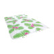 Stor sarong med blommor i grönt och cerise tryck