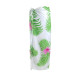 Big sarong with flowers print in green and cerise color