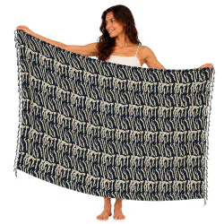 Savann-sarong med beige mönster