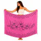 Rosa sarong med hibiskusblommor