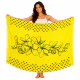 Gul sarong med hibiskusblommor
