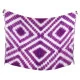Cool tie dye sarong with square motif in purple and white