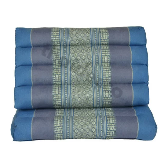 Triangle pillow with one fold out  - Blue/Grey