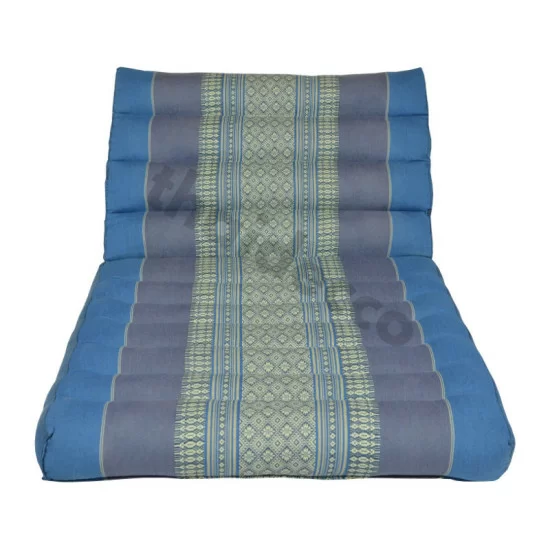 Triangle pillow with one fold out  - Blue/Grey