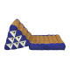 Thai pillow with one fold out  - Blue/Gold