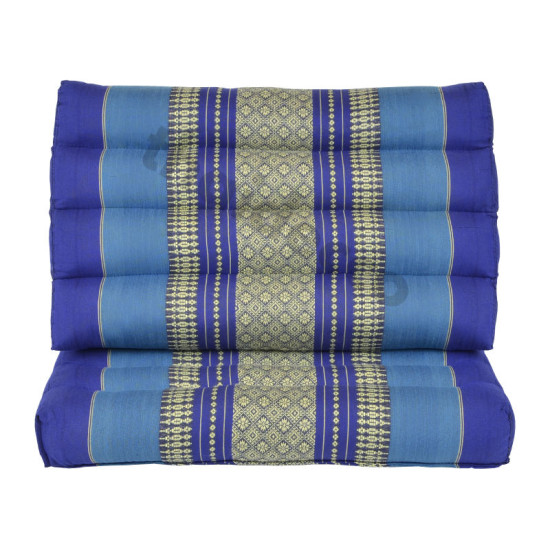 Thai pillow with one fold out  - Blue/White