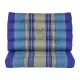 Triangle pillow with one fold out  - Blue/White