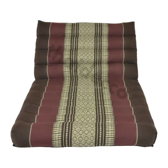 Triangle pillow with one fold out  - Brown/Red