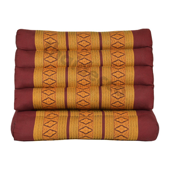 Thai pillow with one fold out  - Red/Gold