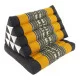 Triangle pillow with one fold out  - Black & Orange