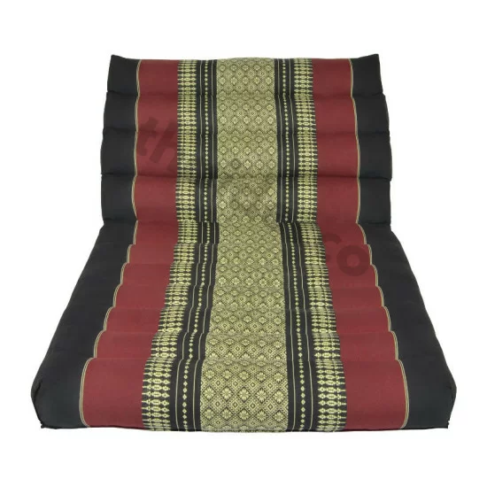 Triangle pillow with one fold out  - Black/Red