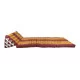 Thai pillow Jumbo XXL with three fold out mattresses - Red/Gold