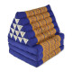 Thai pillow XL with three fold out mattresses - Blue/Gold