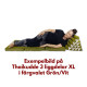 Thai pillow XL with three fold out mattresses - Red/Black