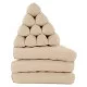 Thai cushion in plain beige color with three fold-out cushions