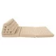 Thai cushion in plain beige color with three fold-out cushions