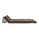 Thai pillow and floor pillow with three fold outs in brown and red color