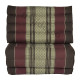 Thai pillow and floor pillow with three fold outs in brown and red color