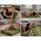 Thai pillow and floor pillow with three fold outs in red and black color