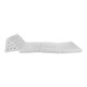 Thai pillow and floor pillow with three fold outs in plain unbleached white color