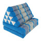 Triangle Pillow with two fold outs - Blue/Grey