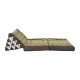 Triangle Pillow with two fold outs - Brown/Beige