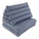 Solid grey-blue triangle cushion – simple Thai floor model