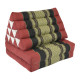 Triangle Pillow with two fold outs - Red/Black
