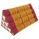 Pyramid Pillow red and gold color from Thailand