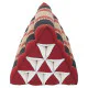 Exotic pyramid pillow in red and black color from Thailand