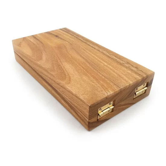 Kalaha träspel som är ett handgjort sällskapsspel inklusive 75 st. spelkulor