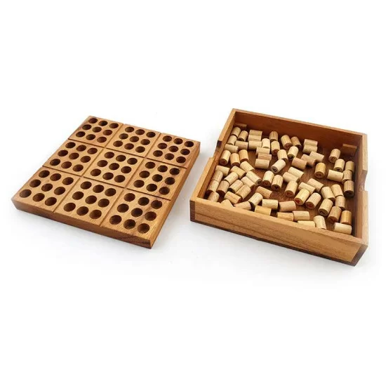 Sudoku Box Träspel inklusive förvaringsbox