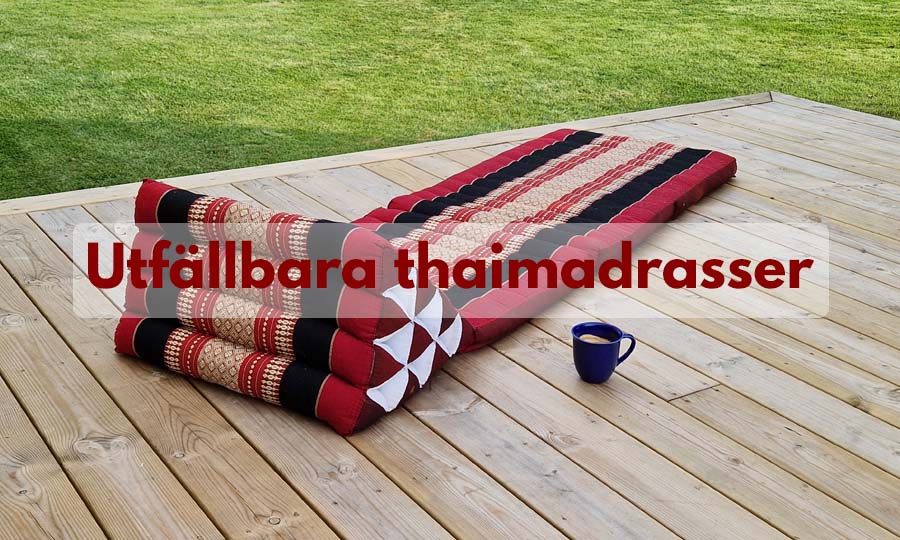 Utfällbar thaimadrass för hem och trädgård