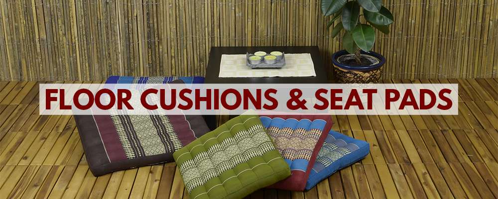 Floor cushions and seat pads from Thailand Floor cushions and seat pads from Thailand